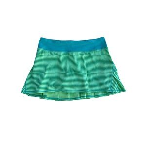 Lululemon Pace Setter Skort Stripe Printed Bali Breeze Women's Size 6